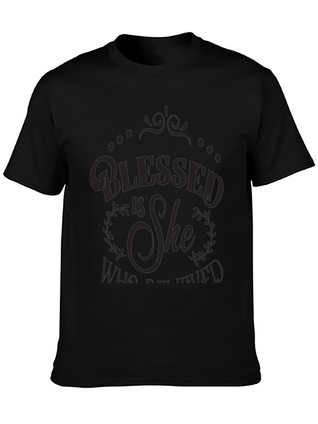 Blessed Is She Graphic Tee - Elegant Christian T-Shirt