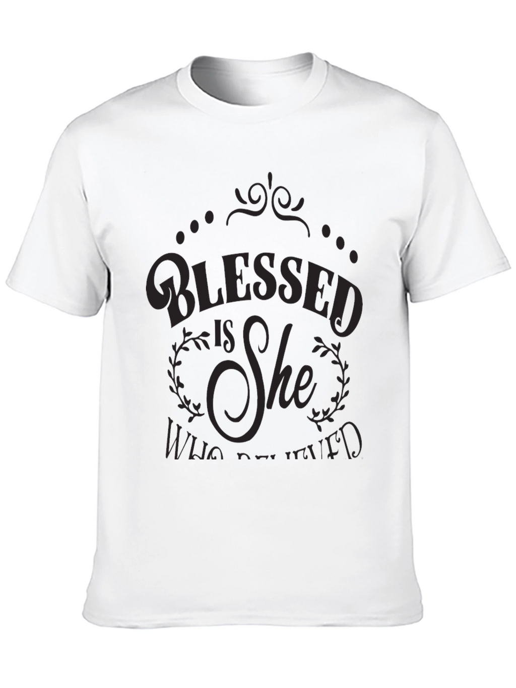 Blessed Is She Graphic Tee - Elegant Christian T-Shirt