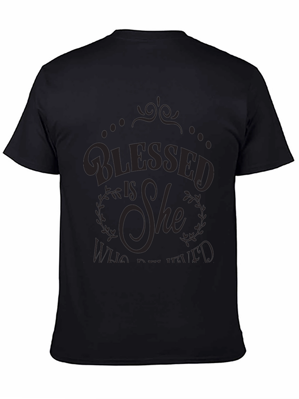 Blessed Is She Graphic Tee - Elegant Christian T-Shirt
