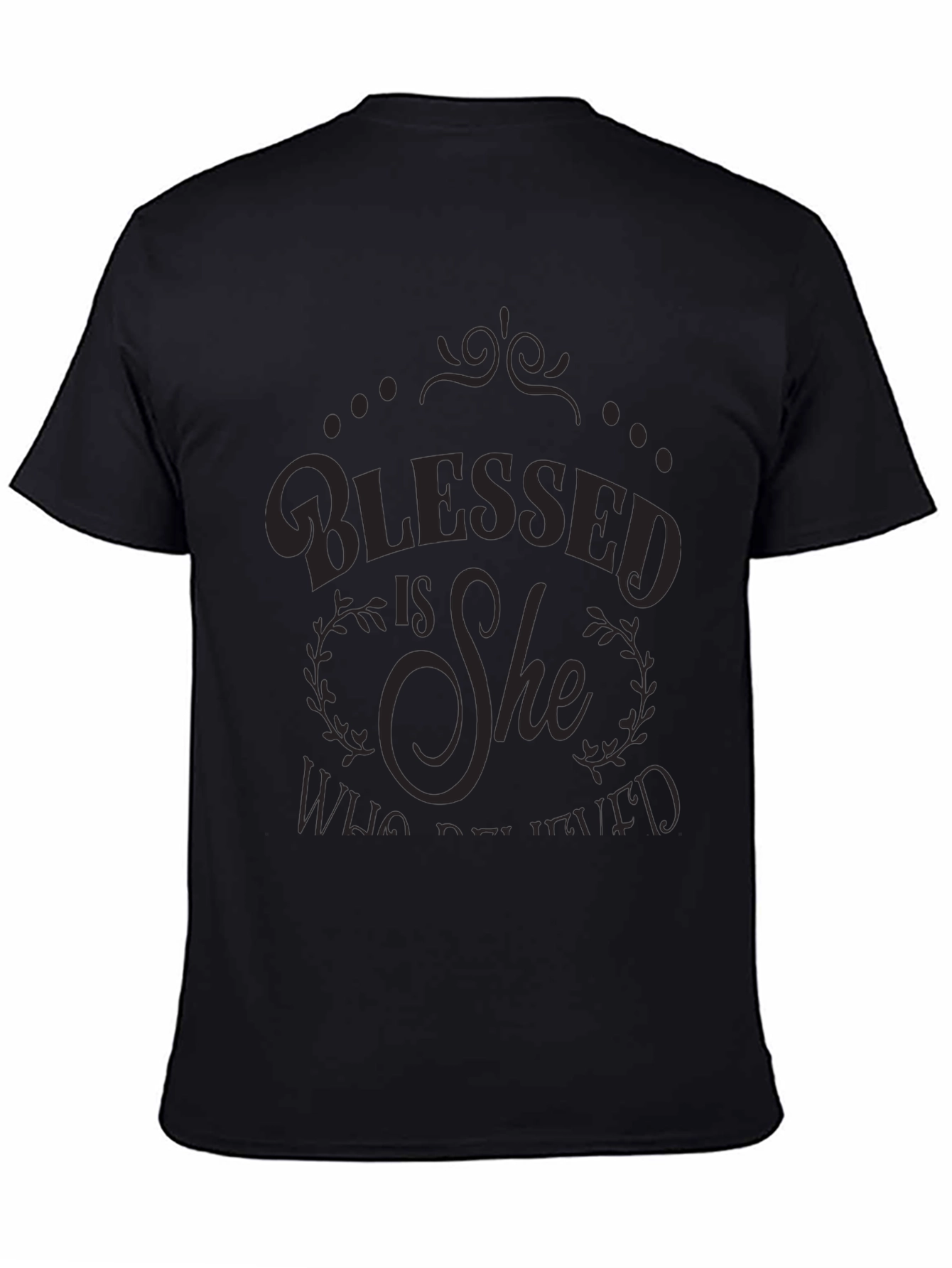 Blessed Is She Graphic Tee - Elegant Christian T-Shirt