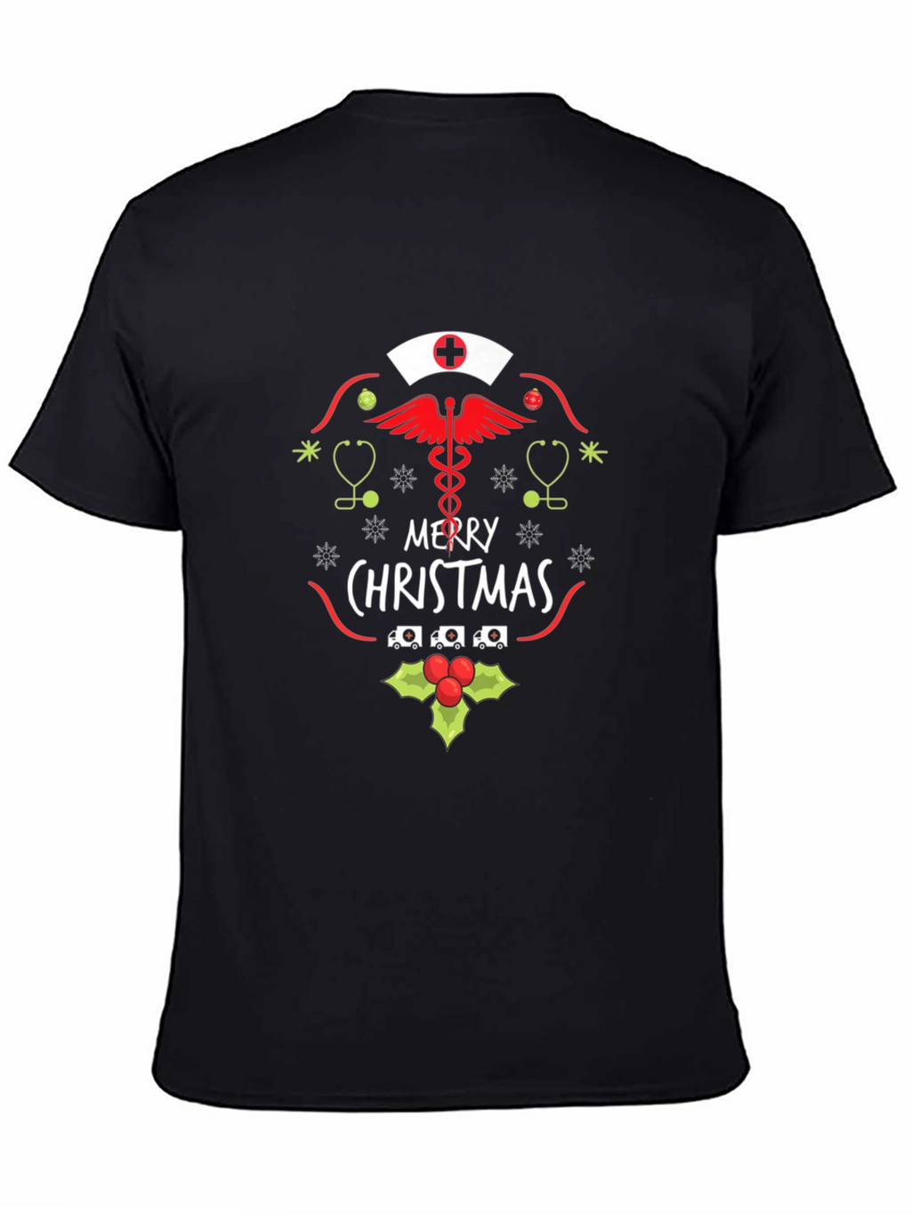 Nurse Merry Christmas T-Shirt - Holiday Apparel