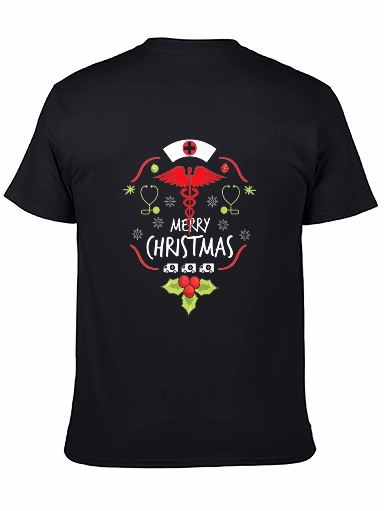Nurse Merry Christmas T-Shirt - Holiday Apparel