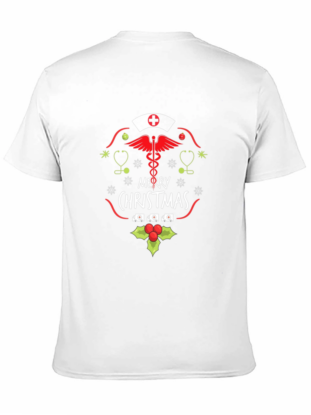 Nurse Merry Christmas T-Shirt - Holiday Apparel
