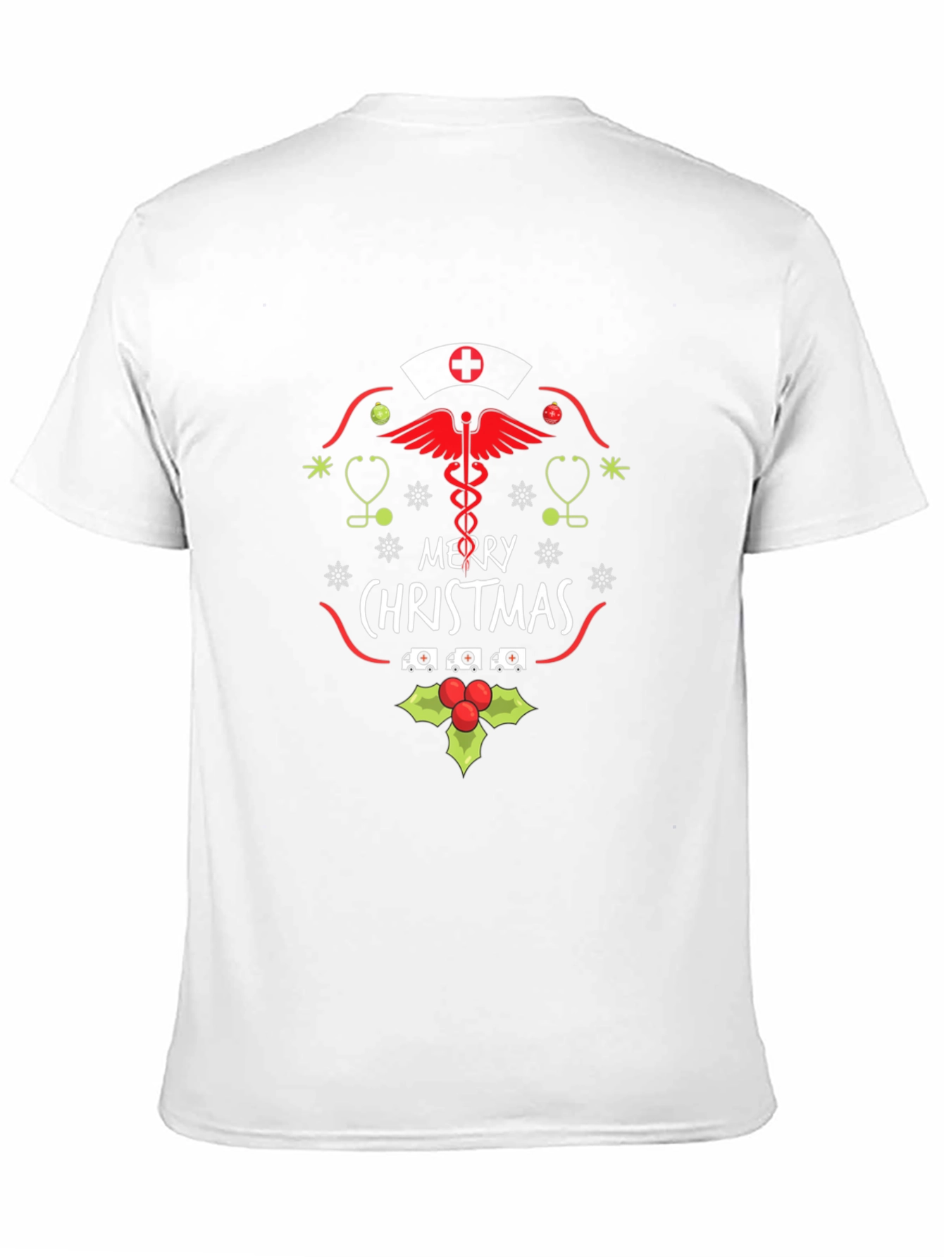Nurse Merry Christmas T-Shirt - Holiday Apparel