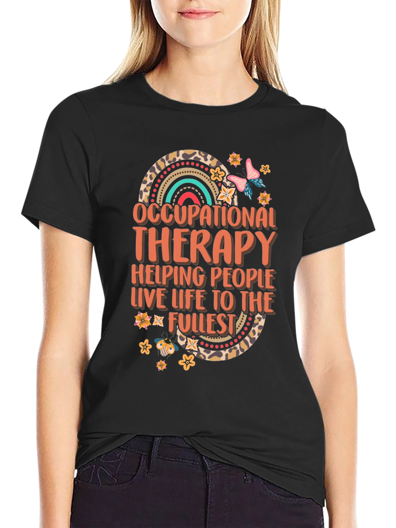 Occupational Therapy T-Shirt Helping People Live Life