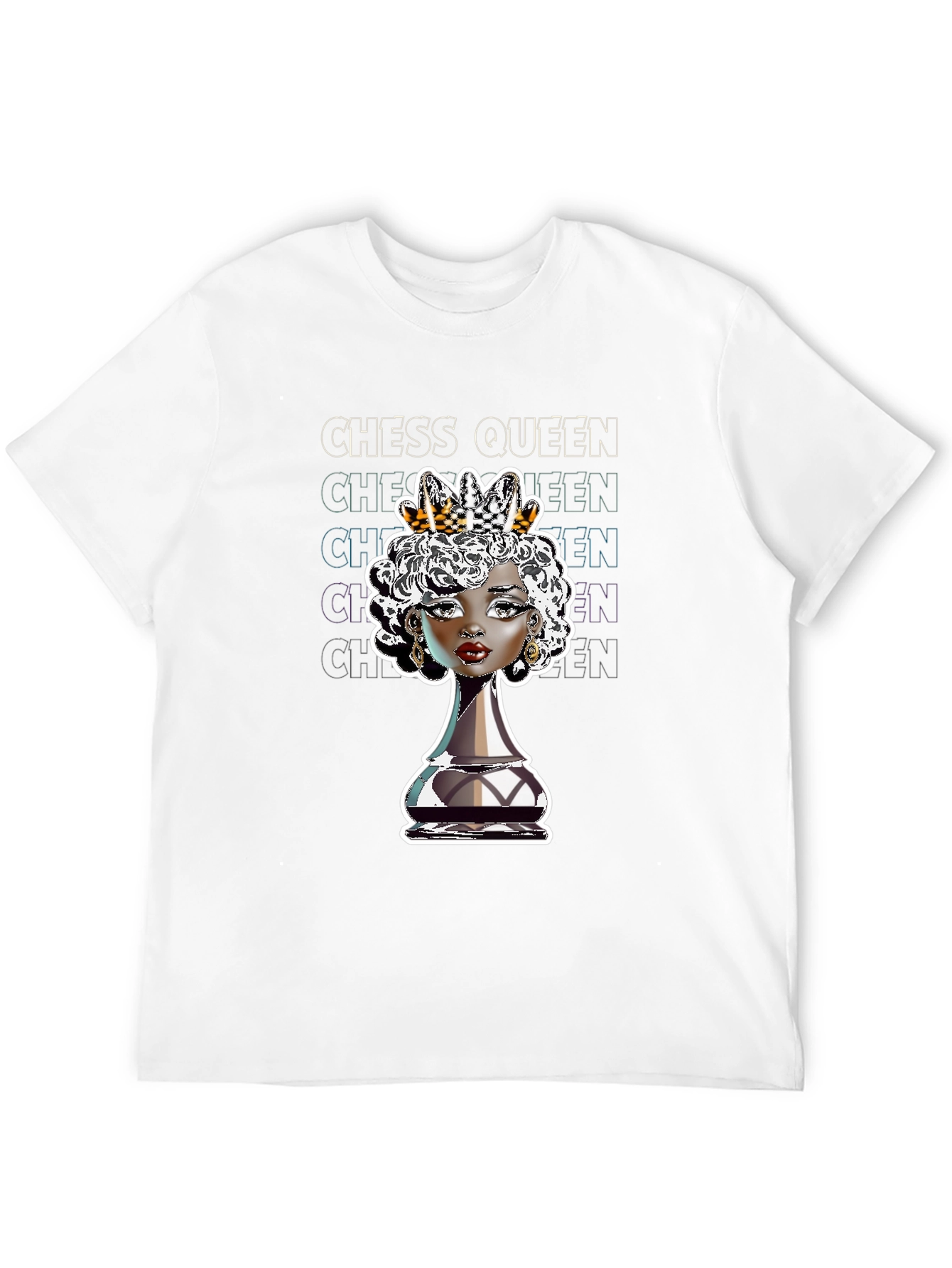 Chess Queen Graphic Tee - Stylish Black T-Shirt