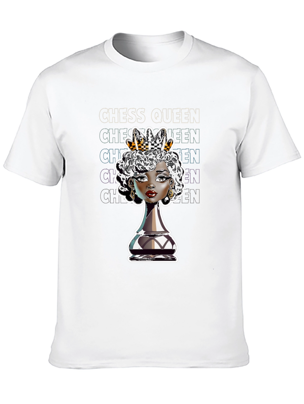 Chess Queen Graphic Tee - Stylish Black T-Shirt