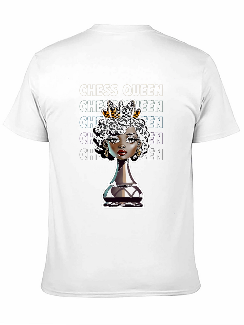 Chess Queen Graphic Tee - Stylish Black T-Shirt