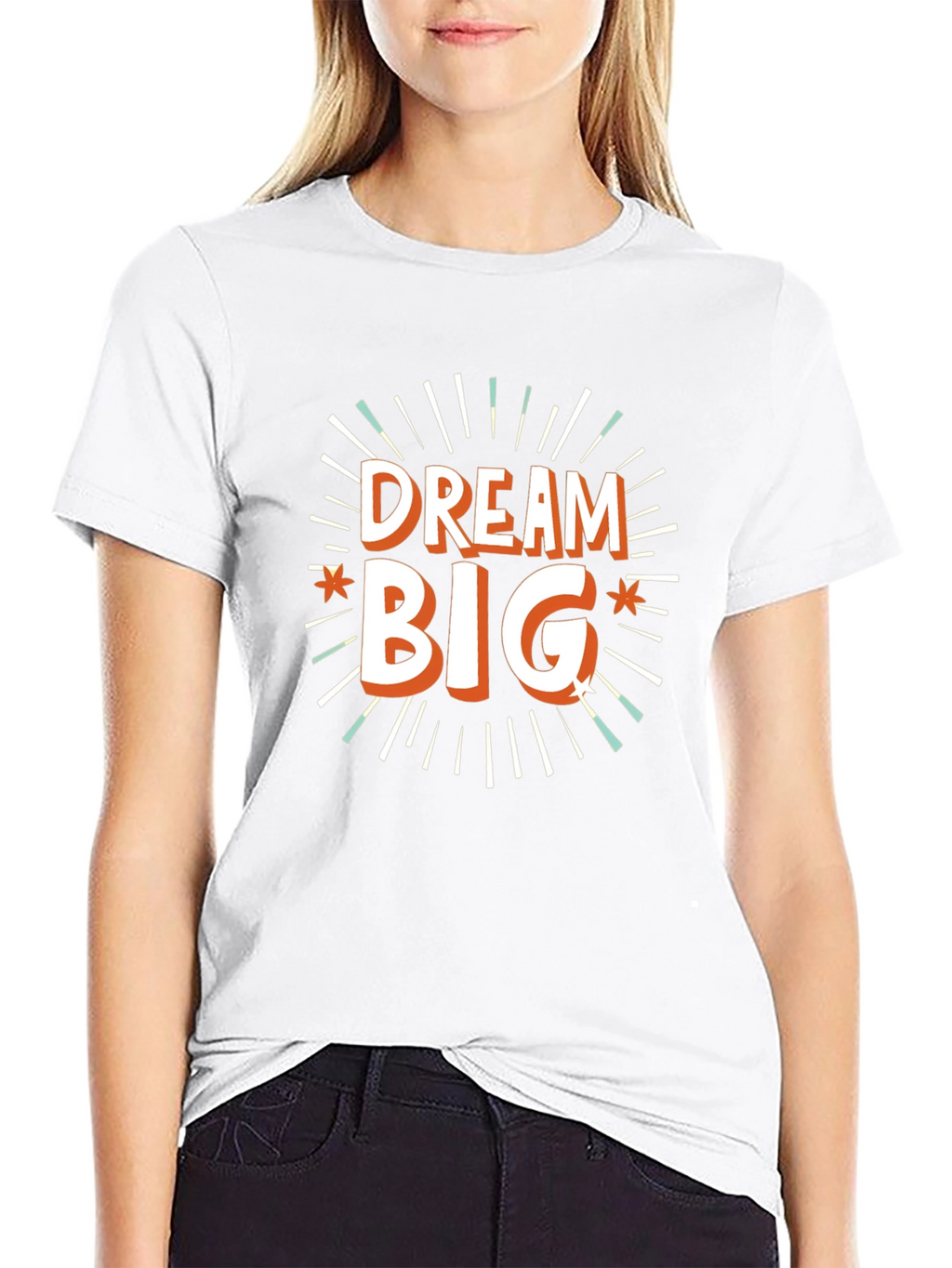 Dream Big Black Graphic Tee