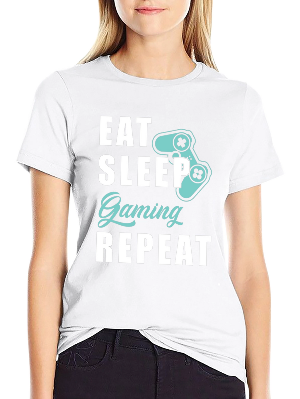 Eat Sleep Gaming Repeat T-Shirt - Gamer Style