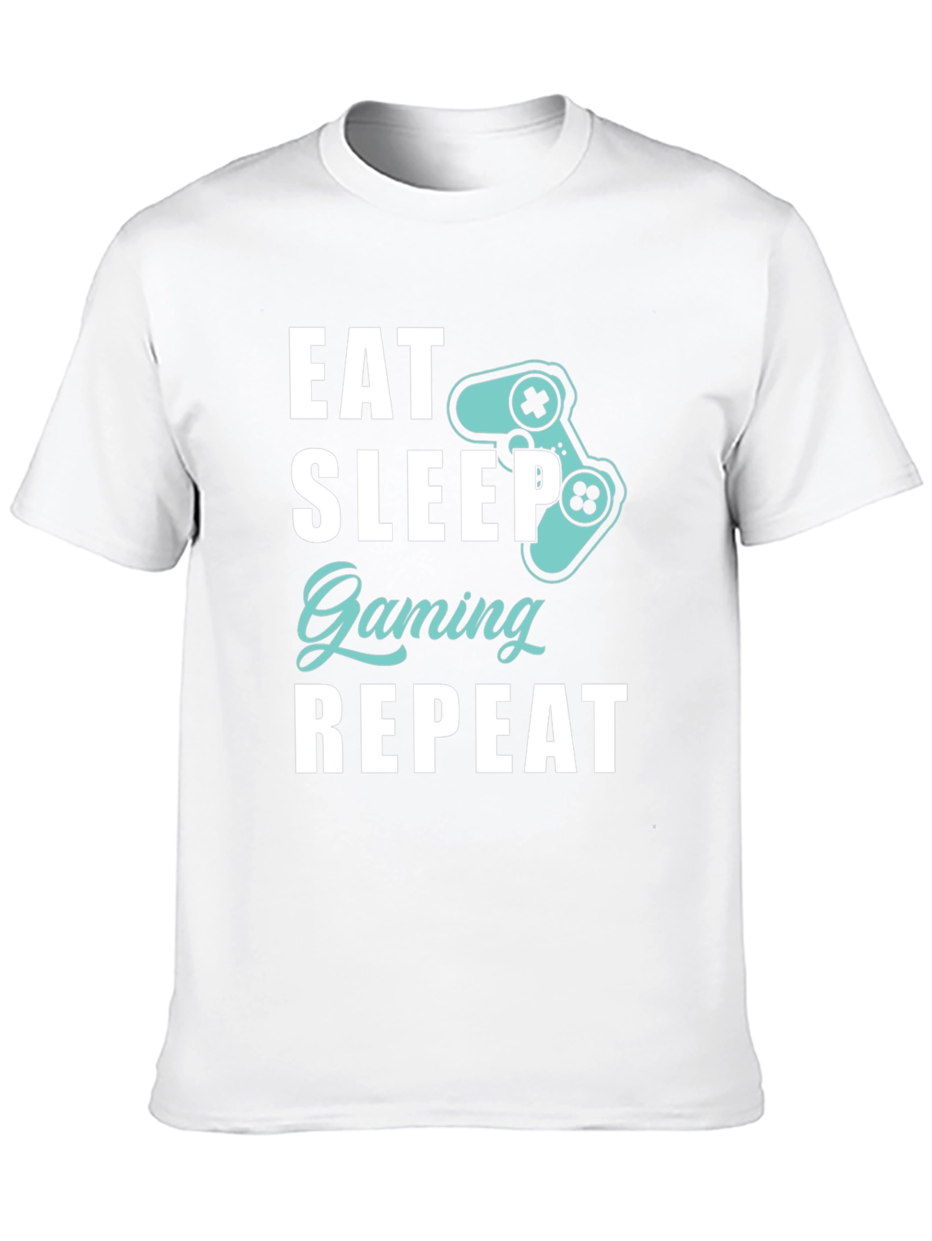 Eat Sleep Gaming Repeat T-Shirt - Gamer Style