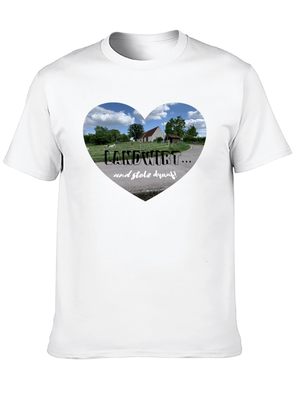 Landwirt Heart Graphic Tee - Proud Farmer T-Shirt
