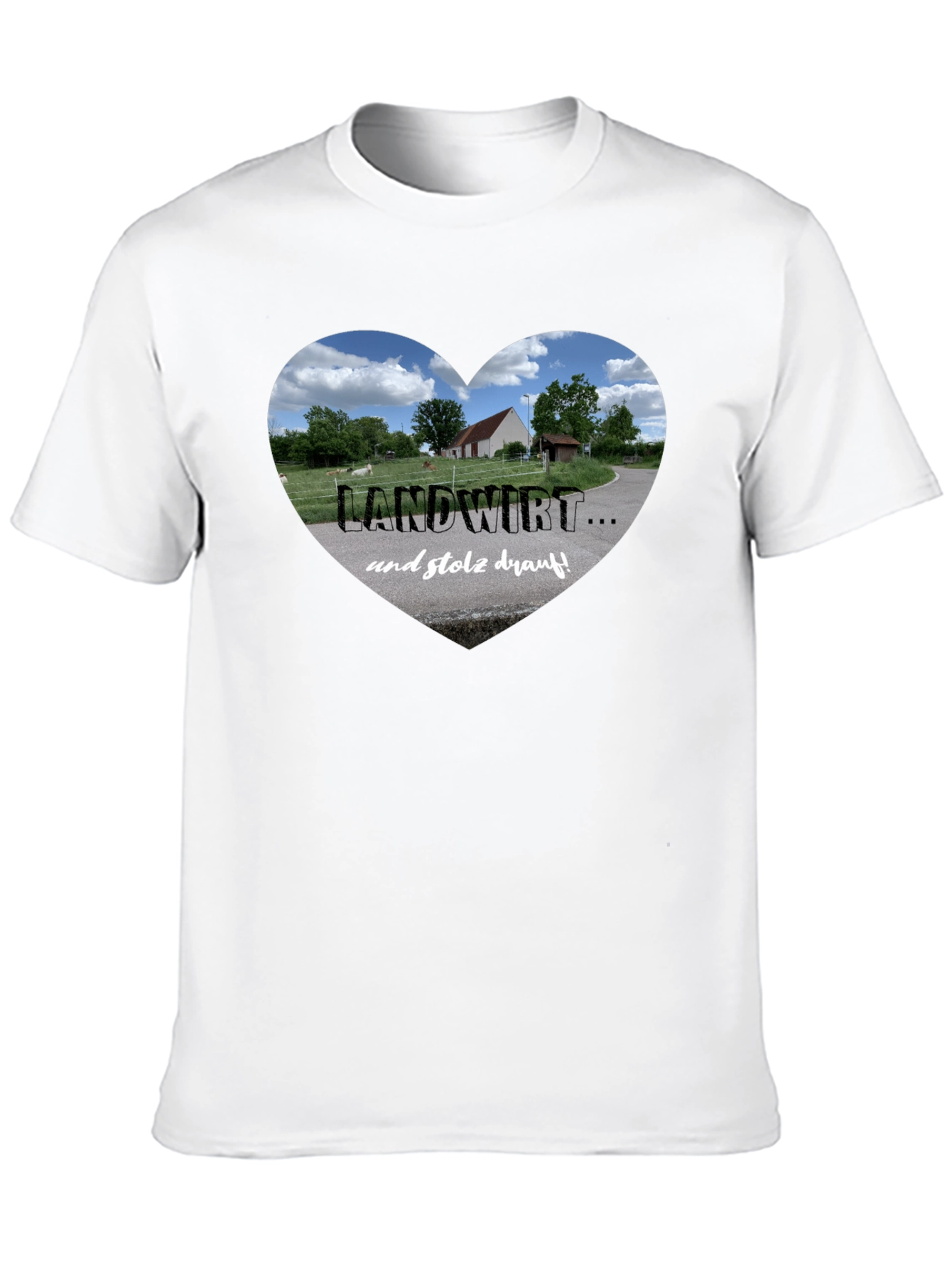 Landwirt Heart Graphic Tee - Proud Farmer T-Shirt