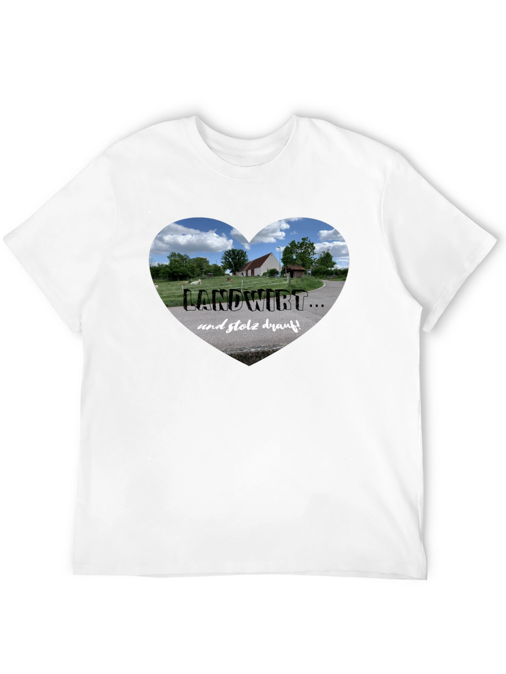 Landwirt Heart Graphic Tee - Proud Farmer T-Shirt