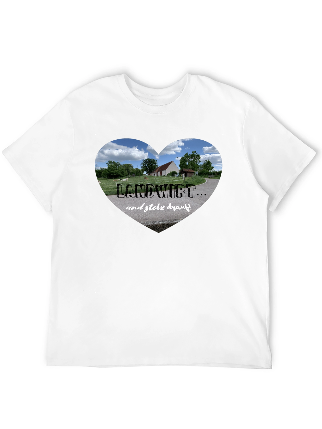Landwirt Heart Graphic Tee - Proud Farmer T-Shirt