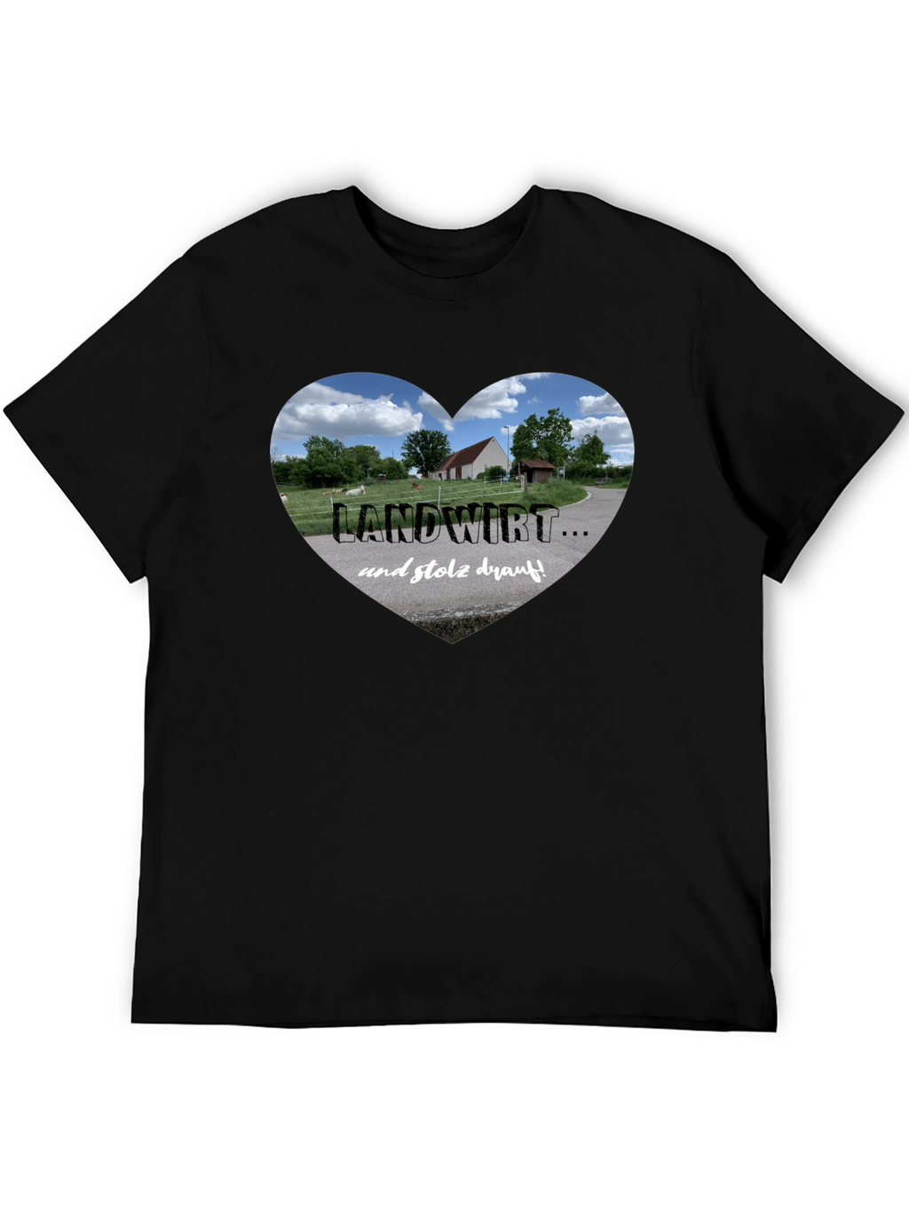 Landwirt Heart Graphic Tee - Proud Farmer T-Shirt