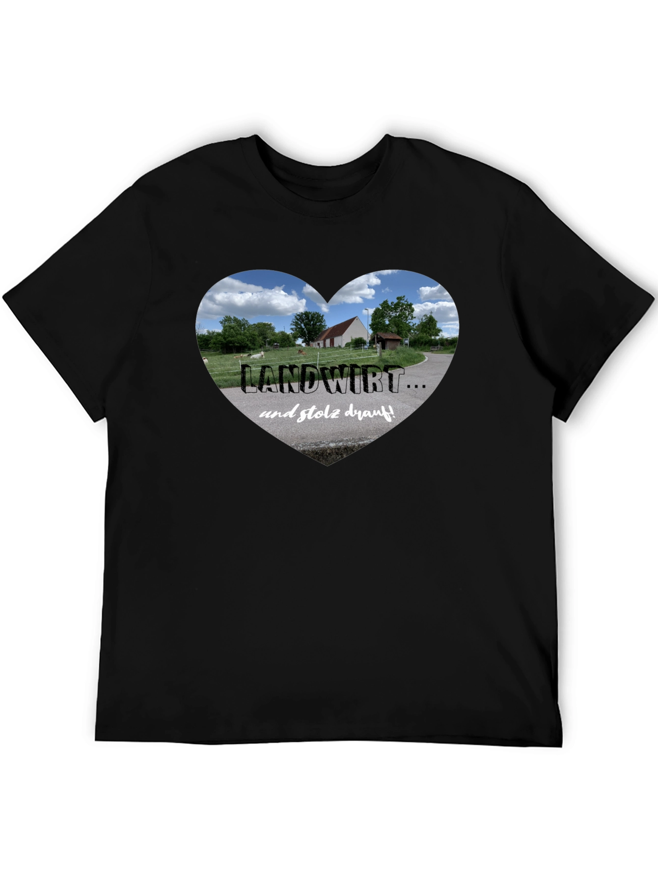 Landwirt Heart Graphic Tee - Proud Farmer T-Shirt