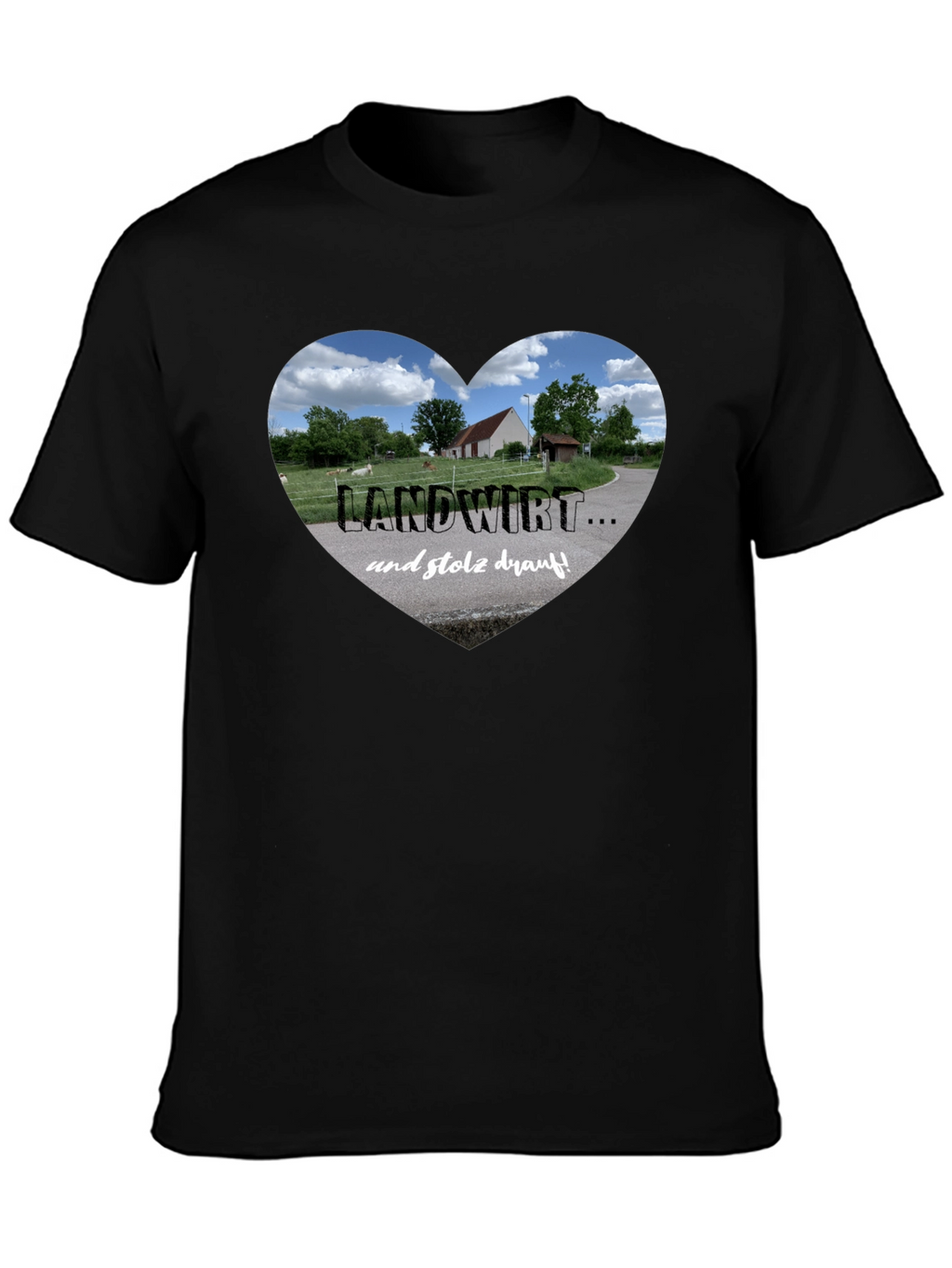 Landwirt Heart Graphic Tee - Proud Farmer T-Shirt