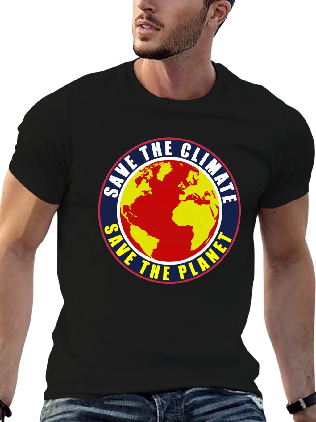 Save the Climate Earth Graphic T-Shirt