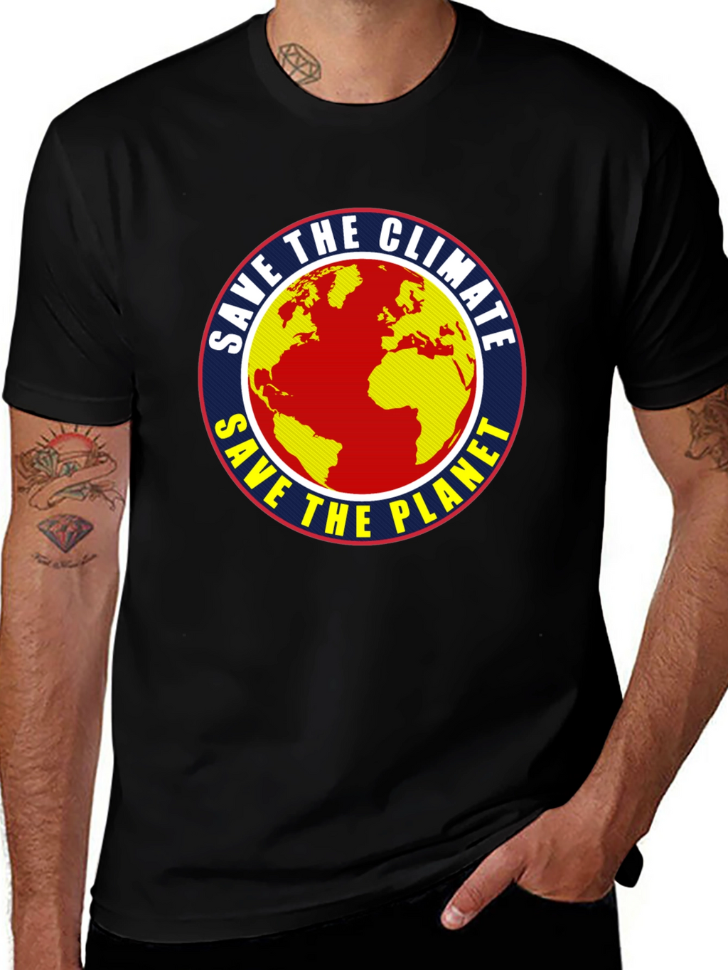Save the Climate Earth Graphic T-Shirt