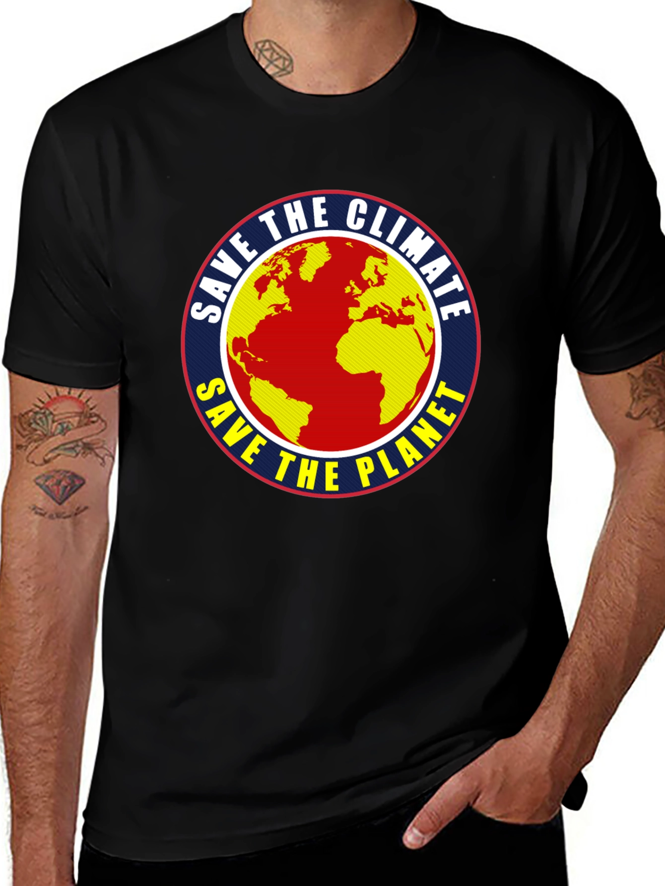 Save the Climate Earth Graphic T-Shirt