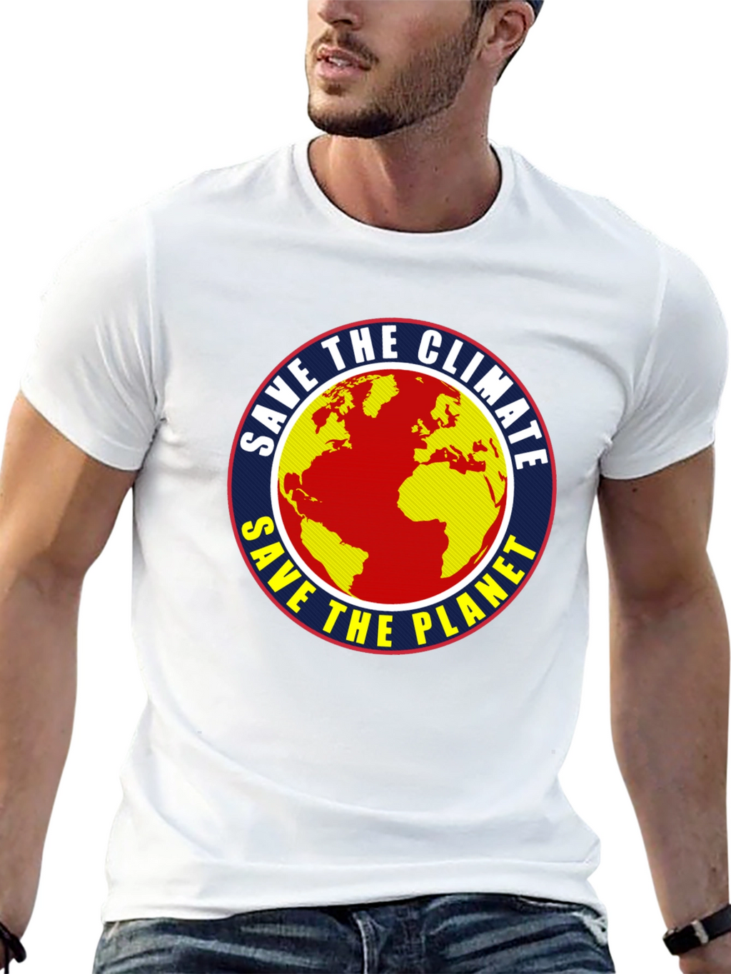 Save the Climate Earth Graphic T-Shirt