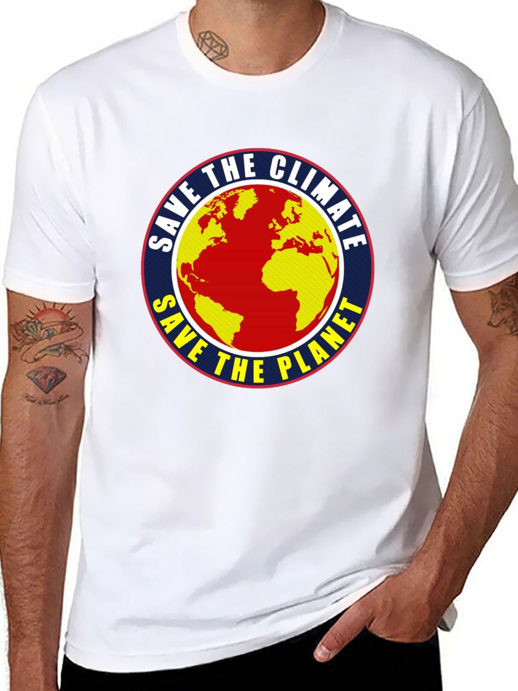 Save the Climate Earth Graphic T-Shirt
