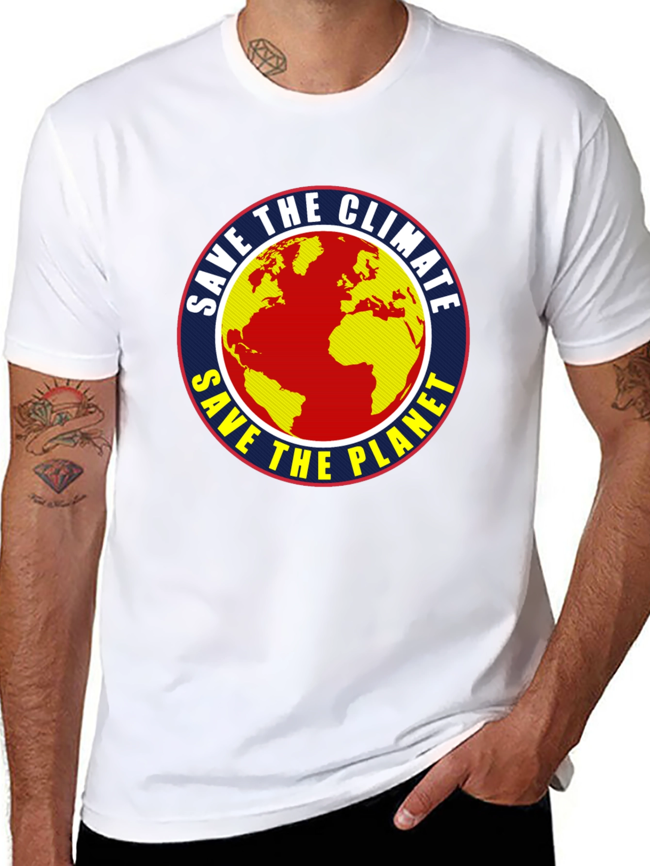 Save the Climate Earth Graphic T-Shirt