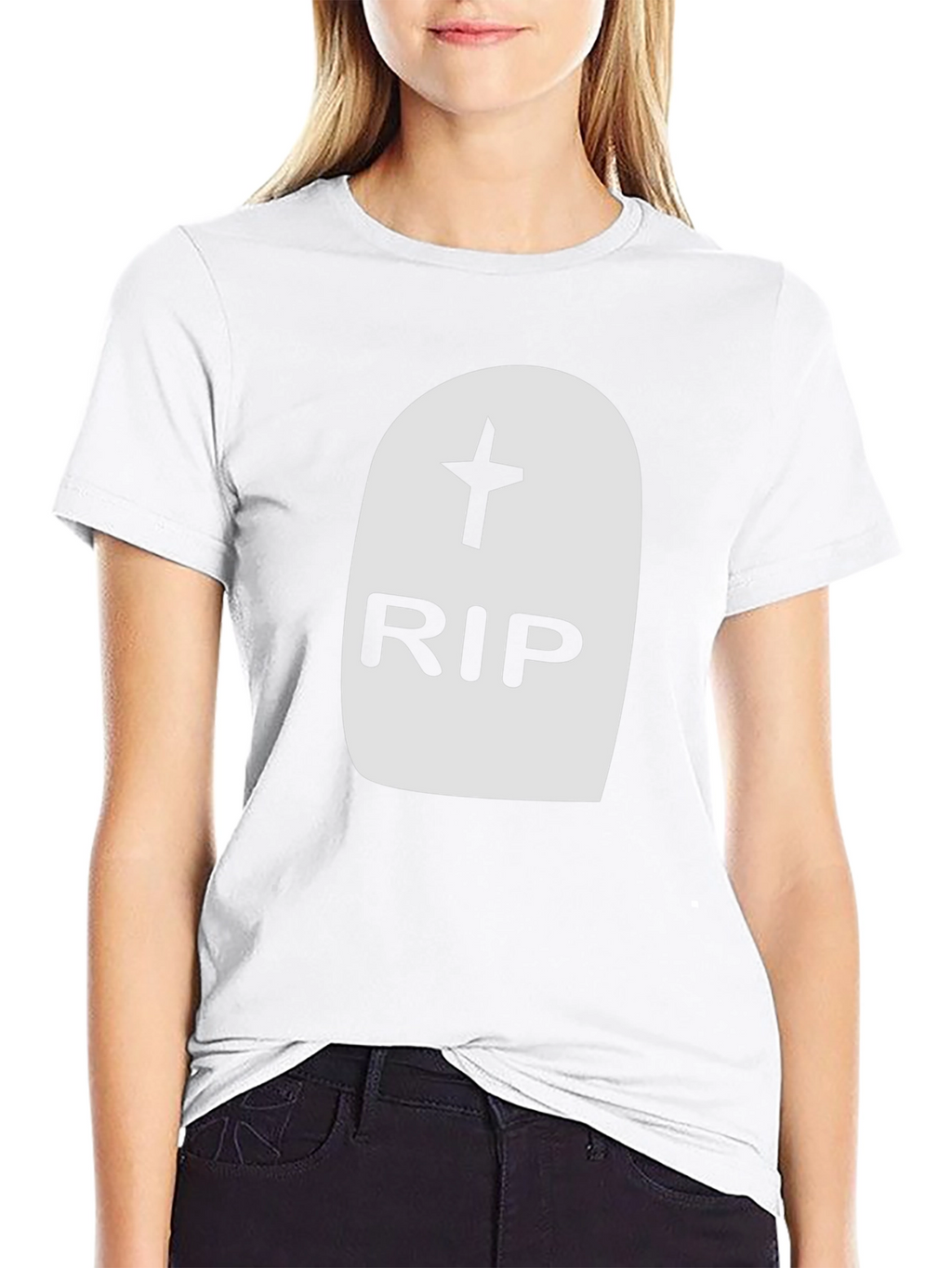 RIP Tombstone Graphic Tee - Classic Halloween Style