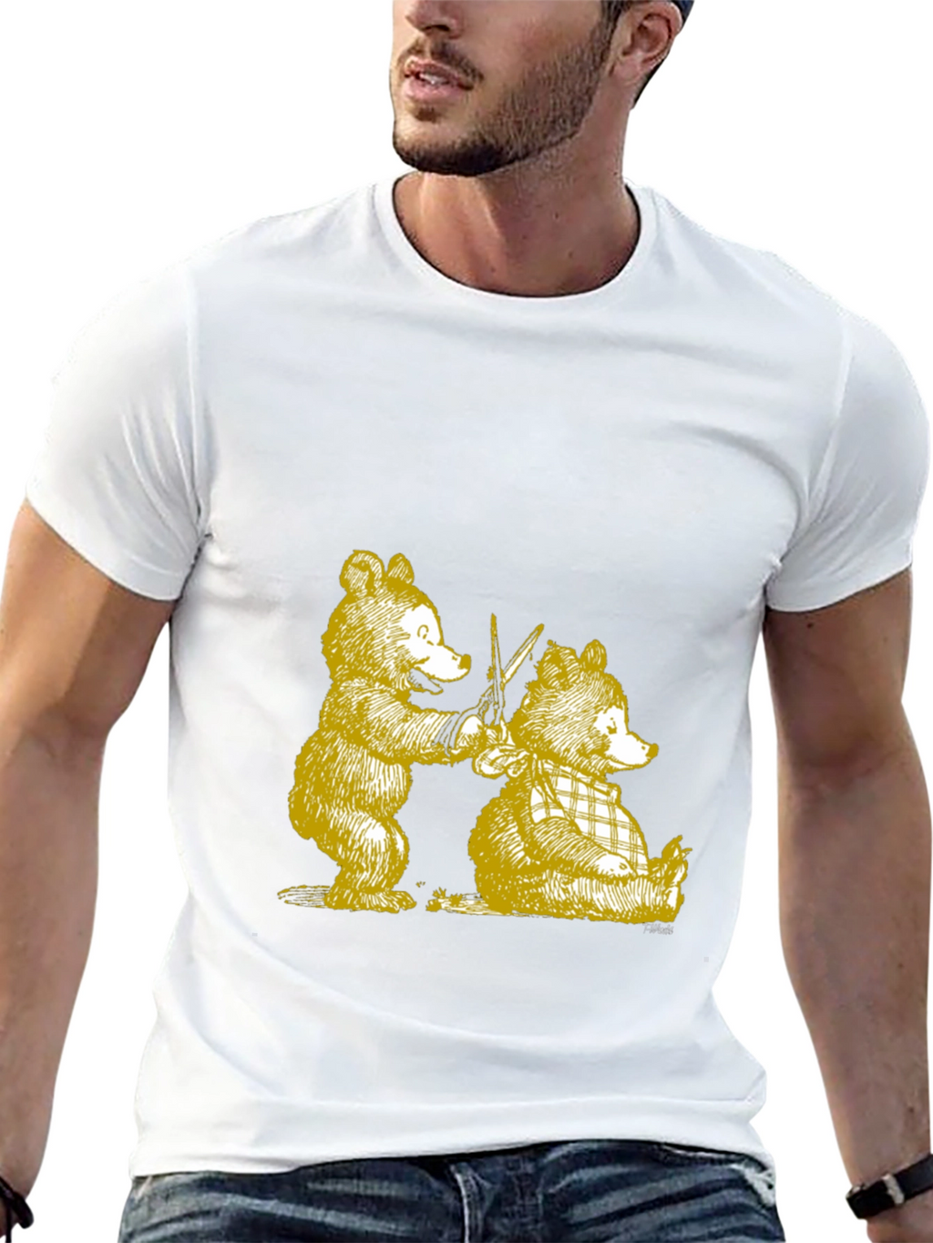 Bear Barber Graphic Tee