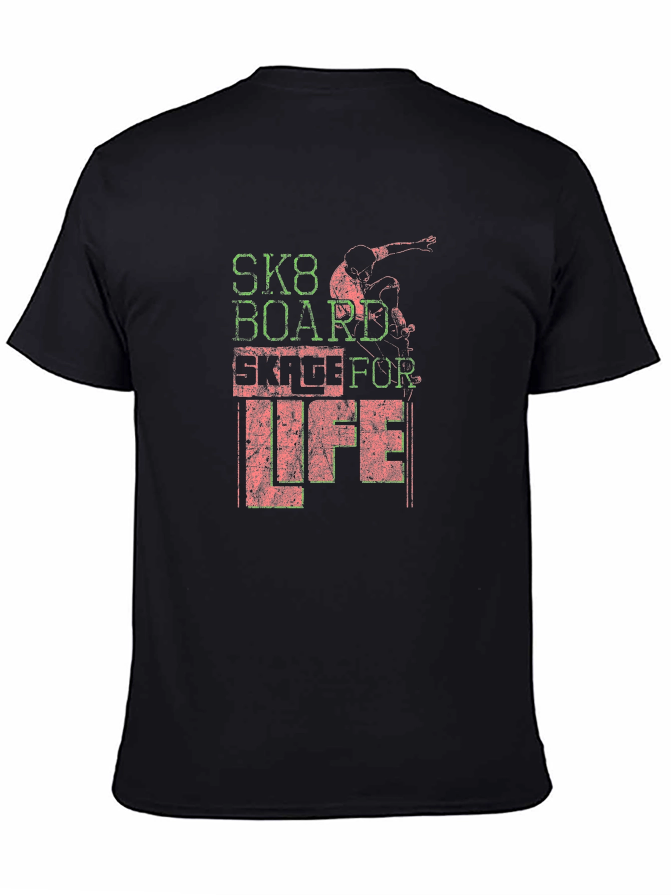 Skateboarding Graphic T-Shirt - SK8 Board Skate for Life