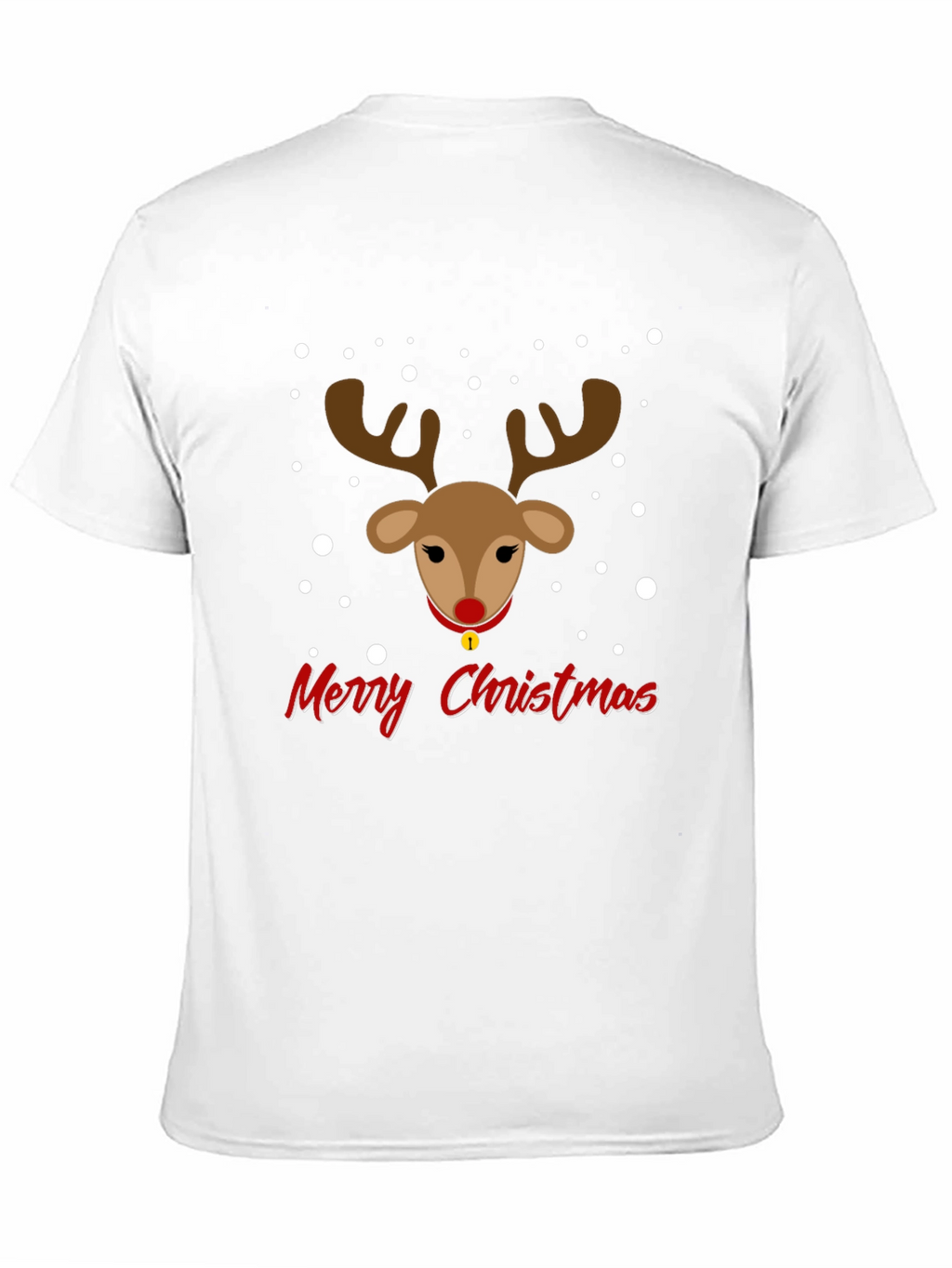 Festive Reindeer Merry Christmas Graphic Tee