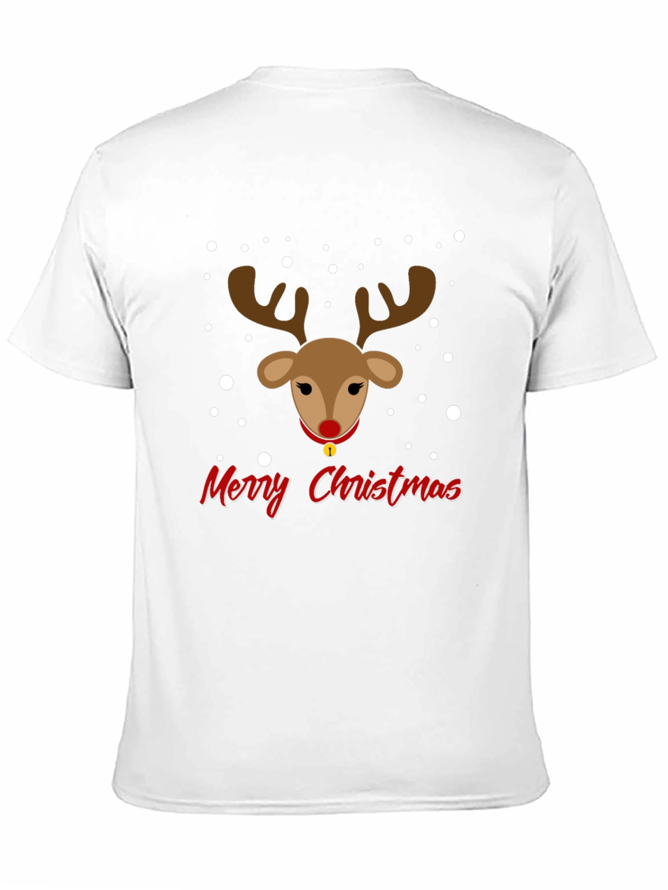 Festive Reindeer Merry Christmas Graphic Tee