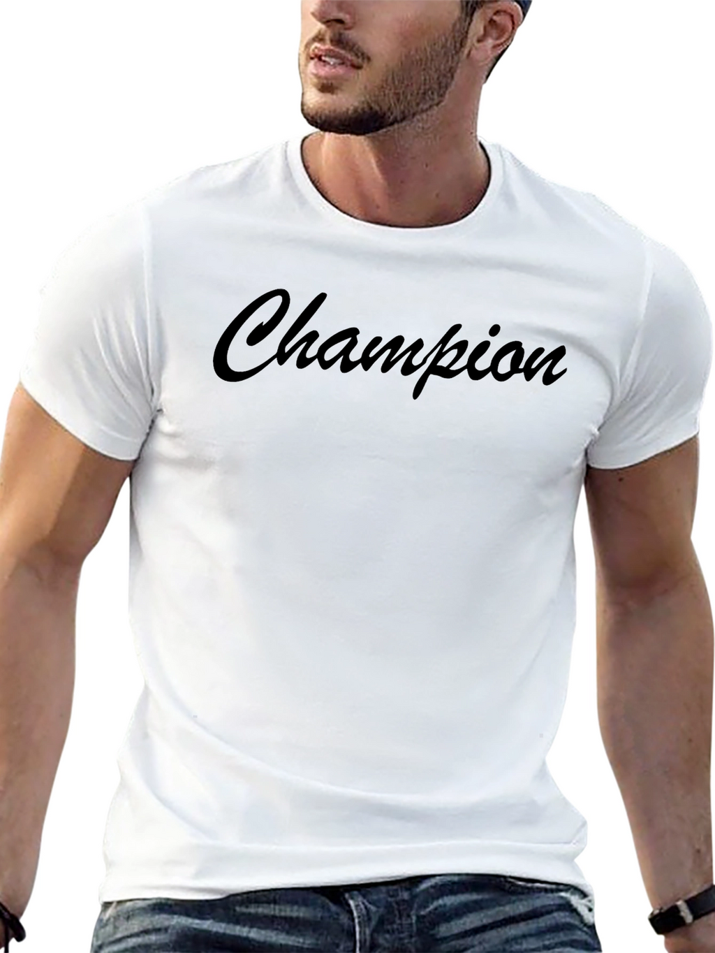 Champion Black T-Shirt - Modern Casual Style