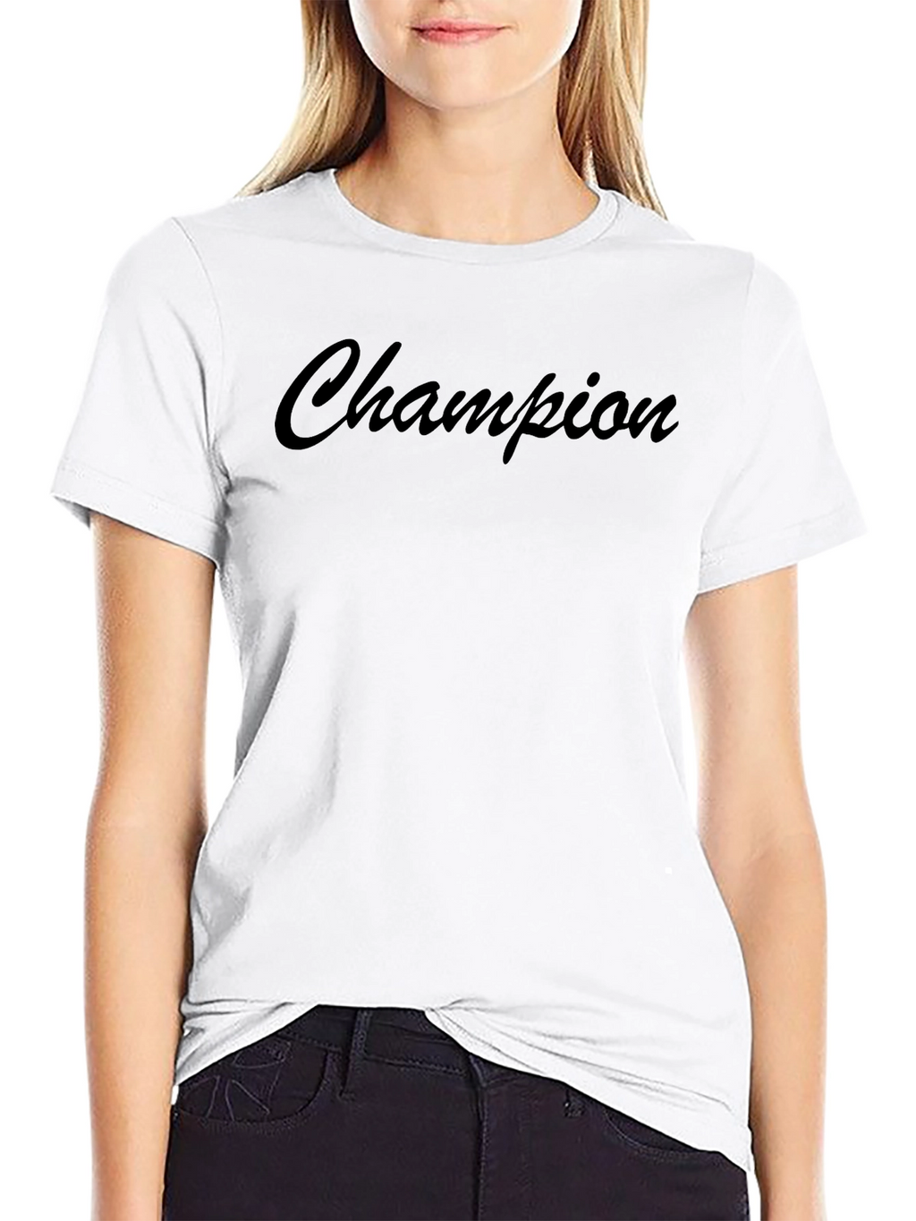 Champion Black T-Shirt - Modern Casual Style