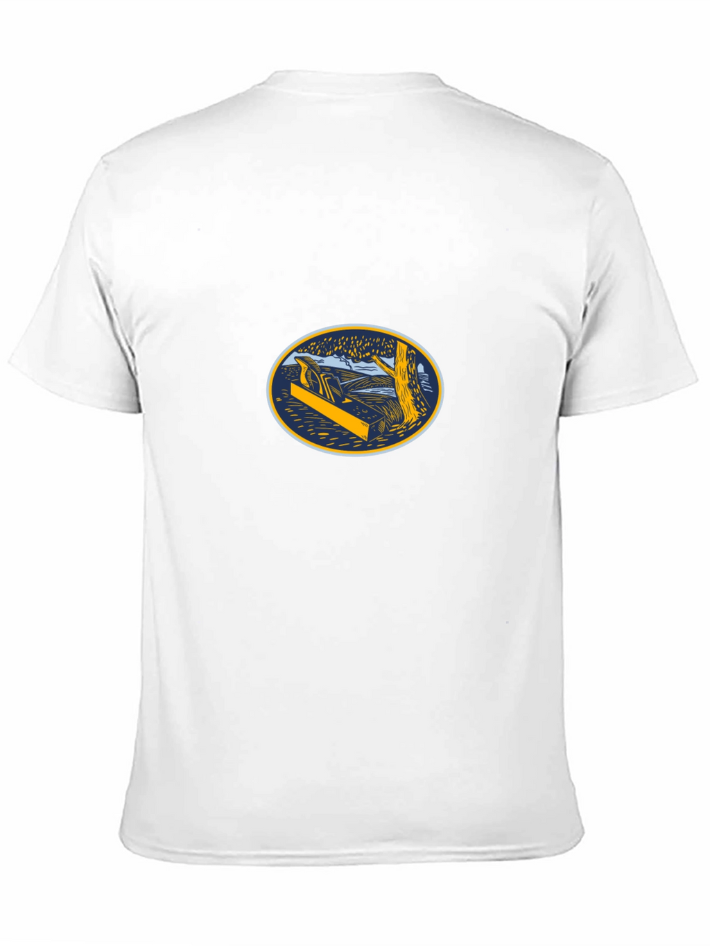 Black T-Shirt with Woodworking Graphic