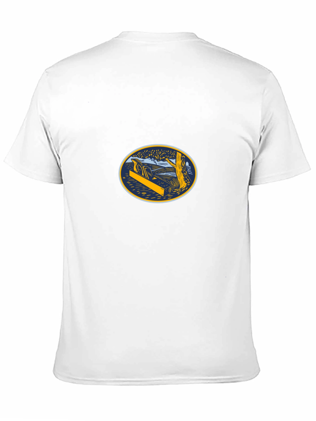 Black T-Shirt with Woodworking Graphic