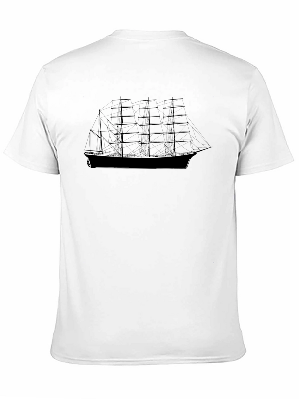 Sailing Ship Graphic Black T-Shirt