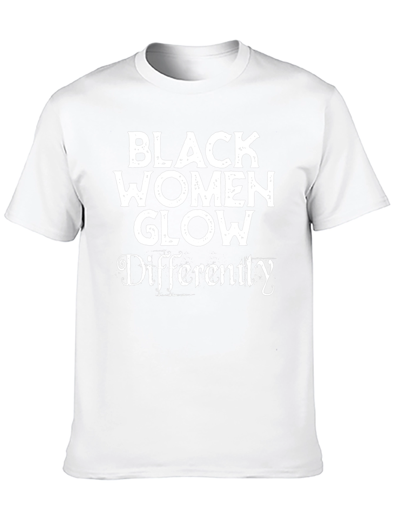 Black Women Glow Differently Black T-Shirt