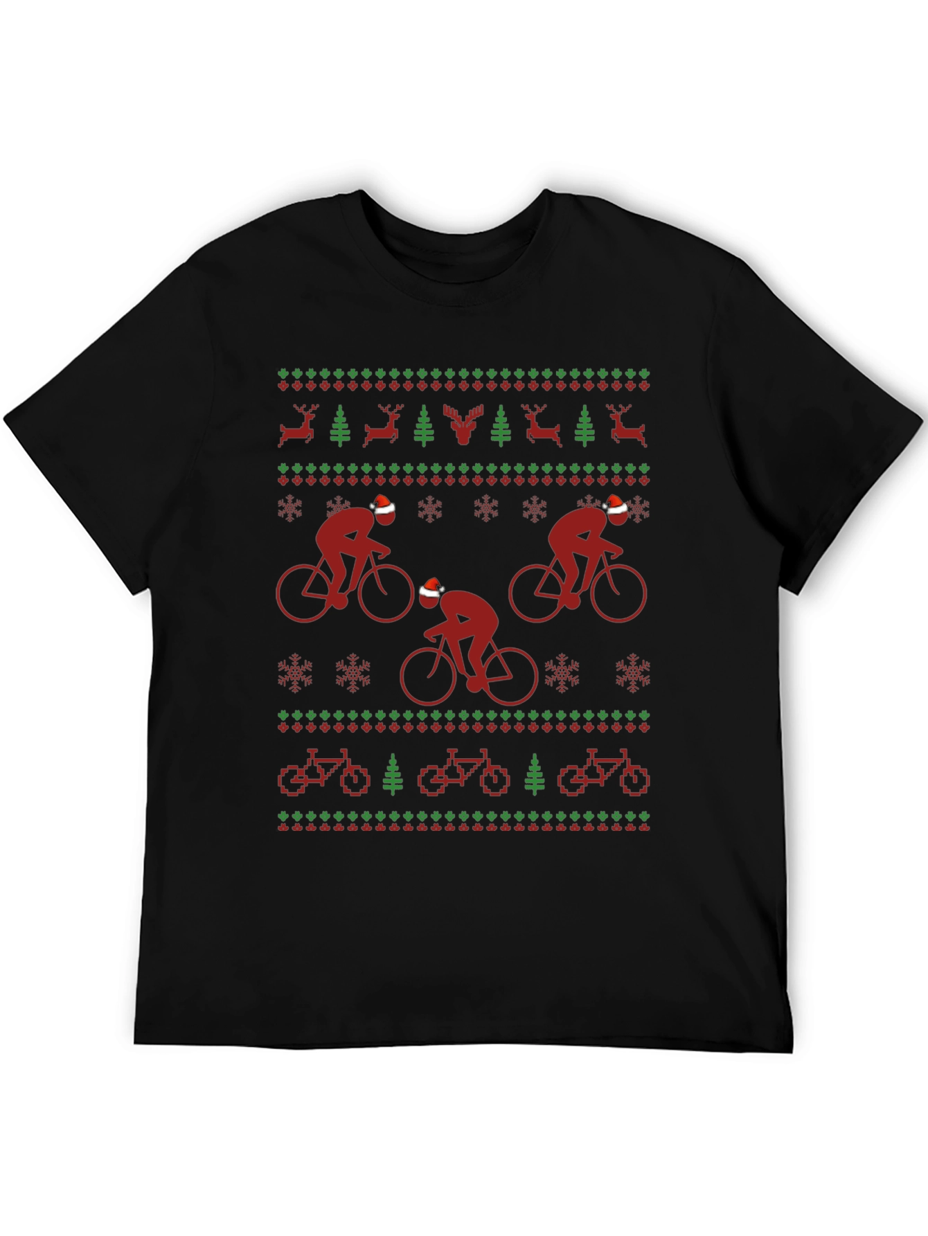 Festive Cycling Holiday T-Shirt
