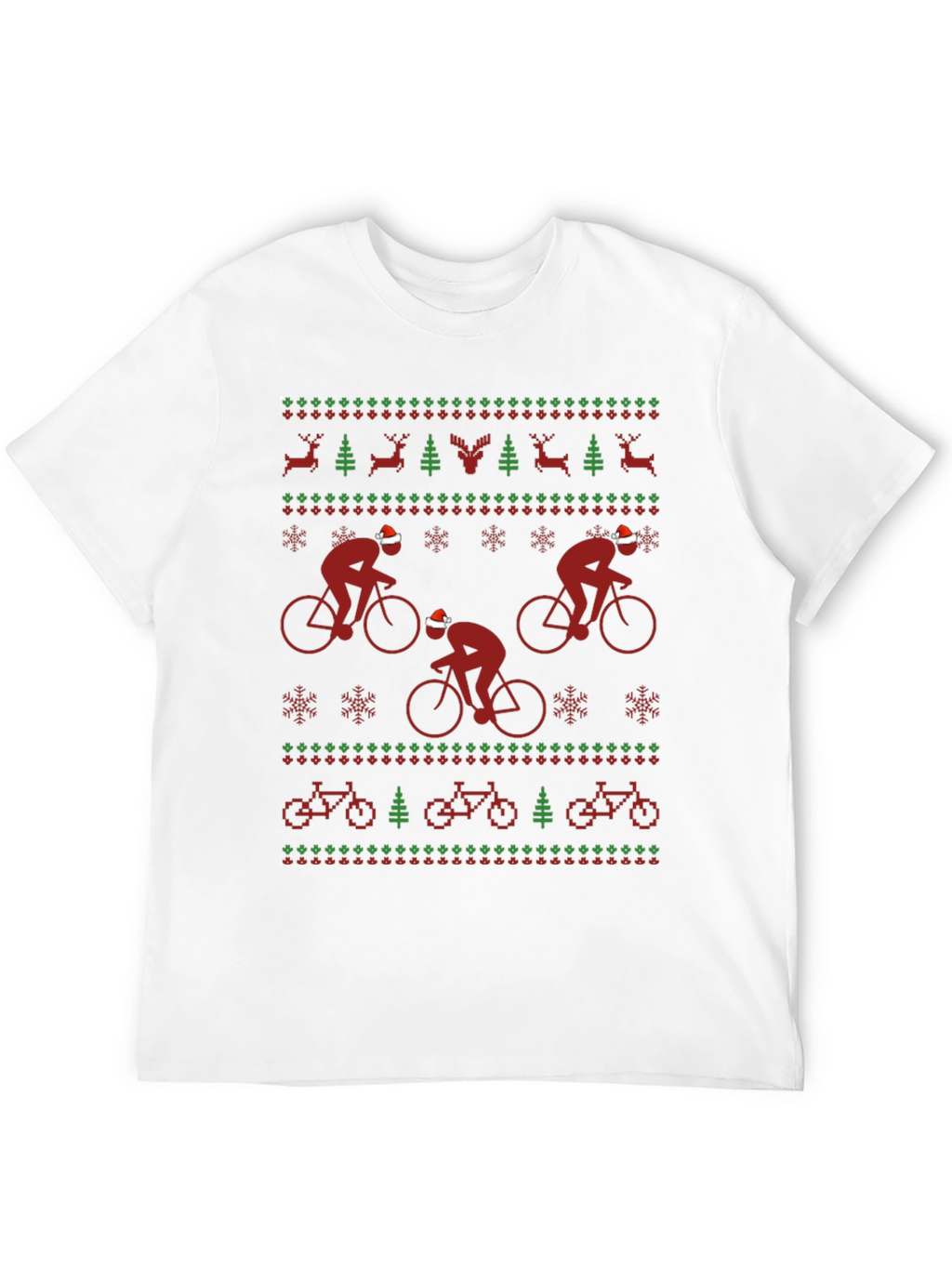 Festive Cycling Holiday T-Shirt