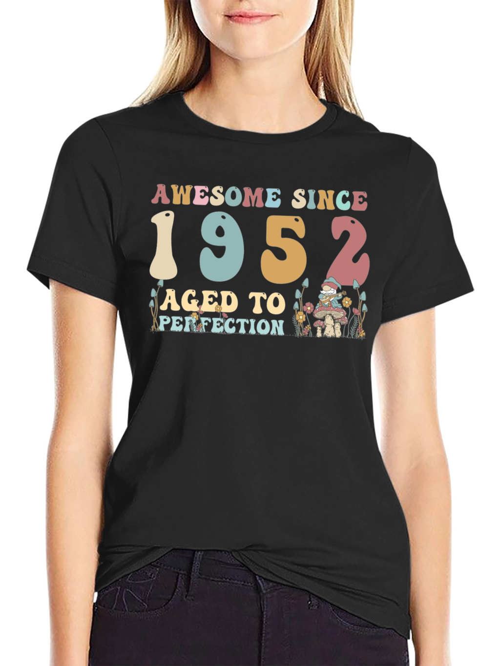 Awesome Since 1952 Black T-Shirt
