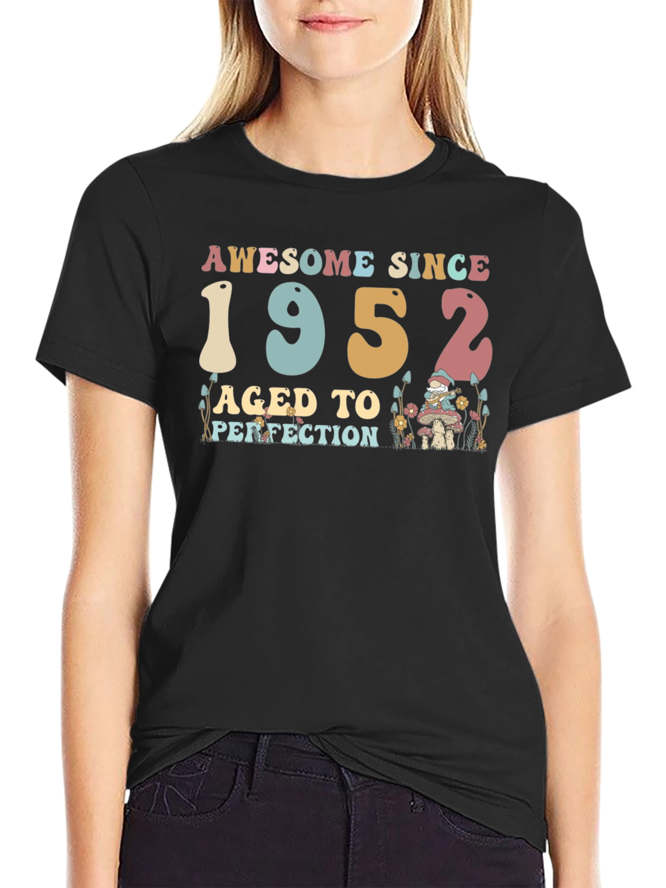 Awesome Since 1952 Black T-Shirt