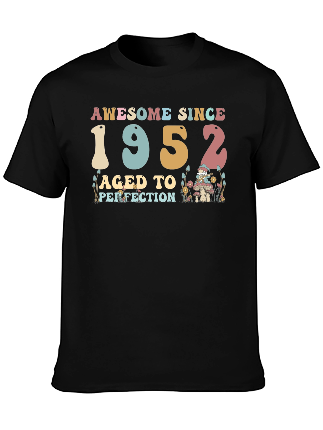 Awesome Since 1952 Black T-Shirt