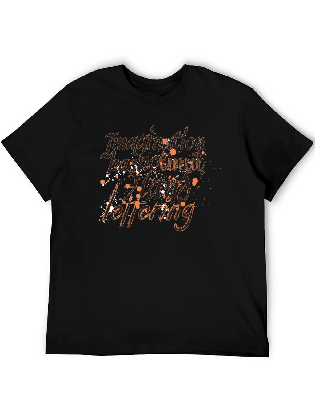 Imagination Hand Lettering Black T-Shirt