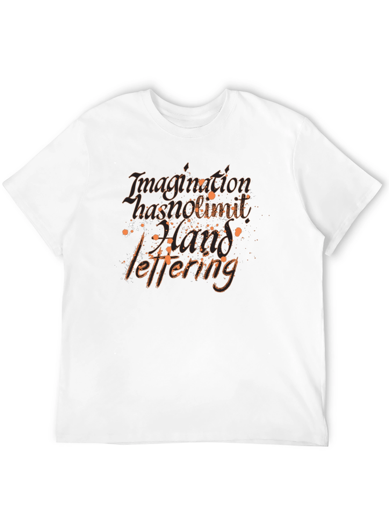 Imagination Hand Lettering Black T-Shirt