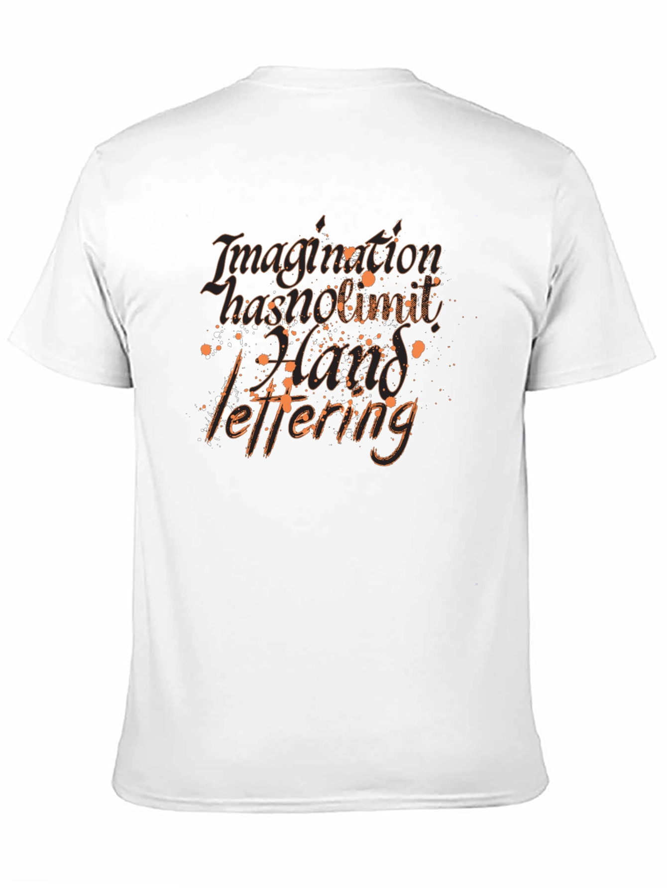Imagination Hand Lettering Black T-Shirt
