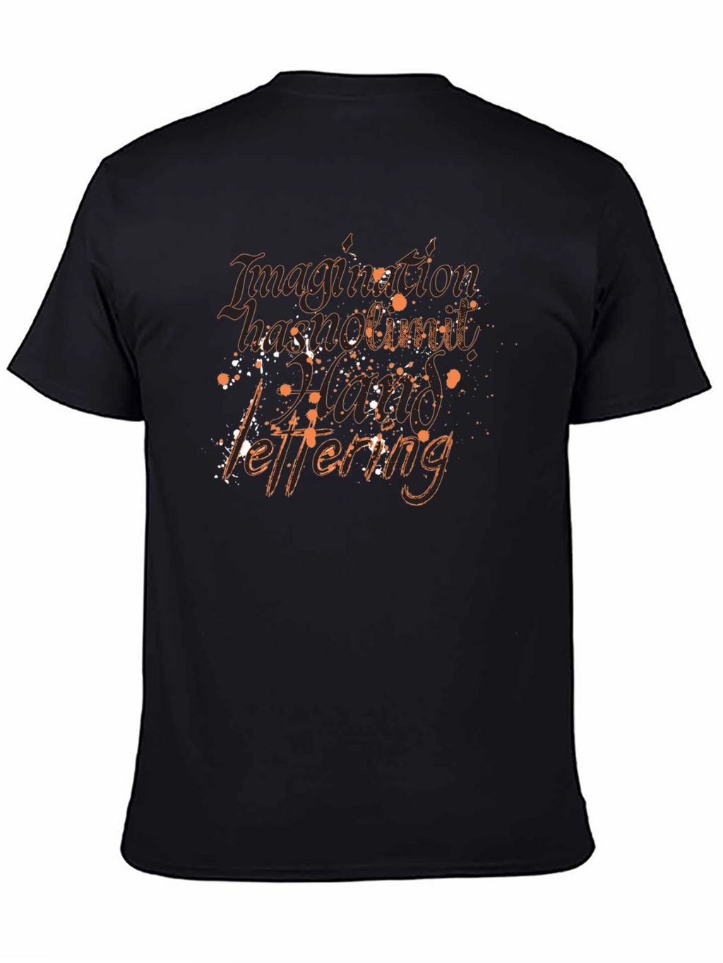 Imagination Hand Lettering Black T-Shirt