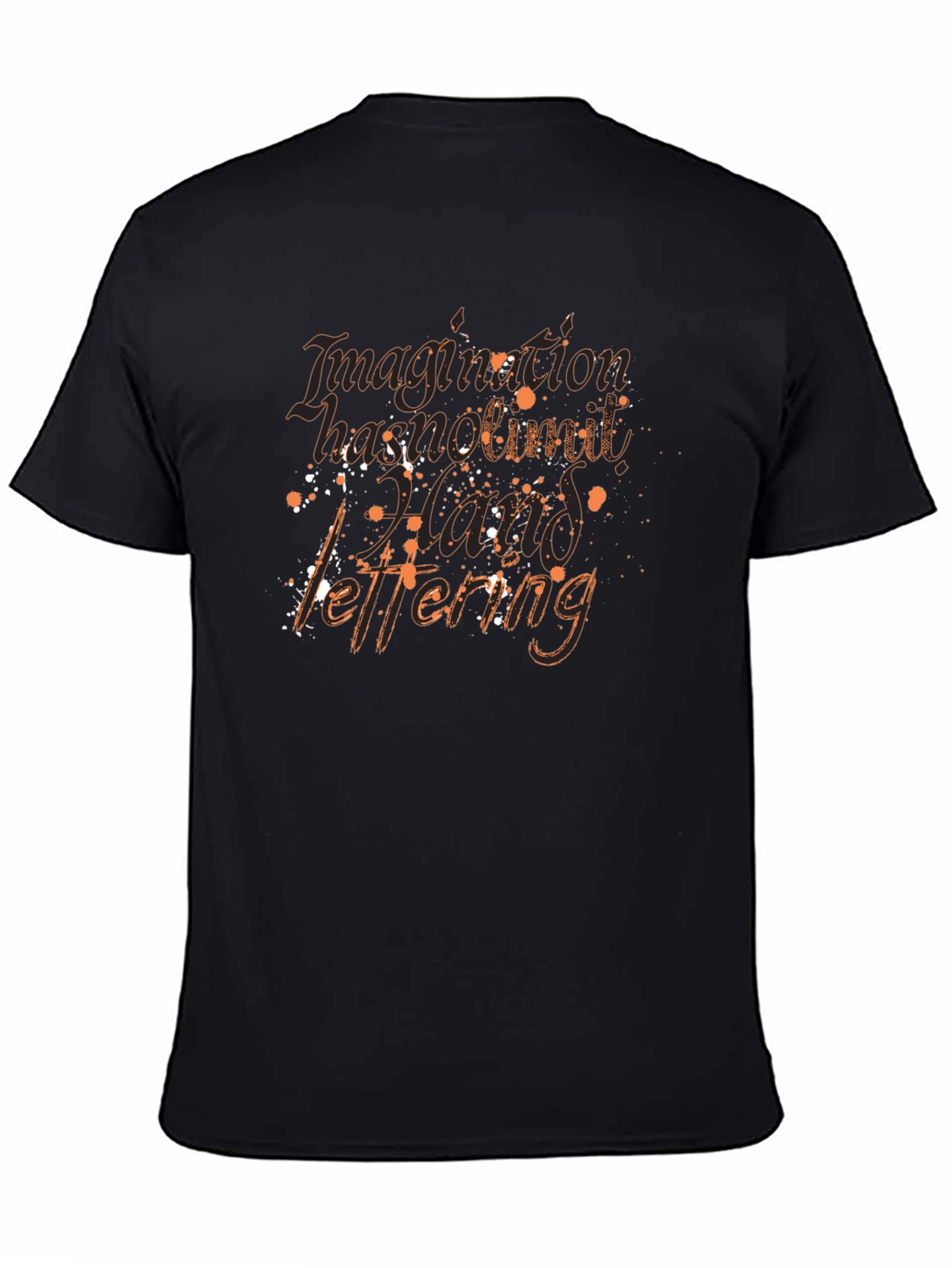 Imagination Hand Lettering Black T-Shirt