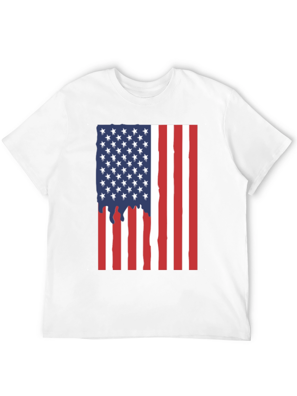 American Flag Drip Graphic Tee